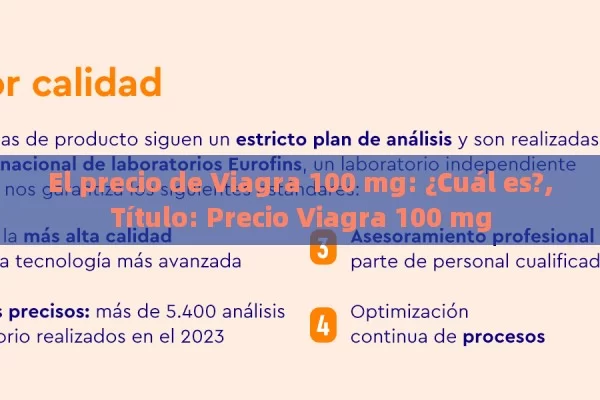 El precio de Viagra 100 mg: ¿Cuál es?,Título: Precio Viagra 100 mg - Viagra y Priligy